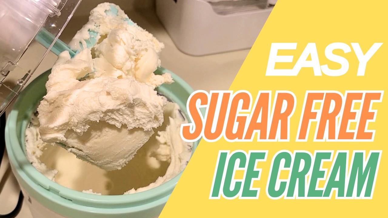 Simple and Easy 4 Ingredient Sugar-Free Vanilla Ice Cream (w Dash Ice Cream Maker)