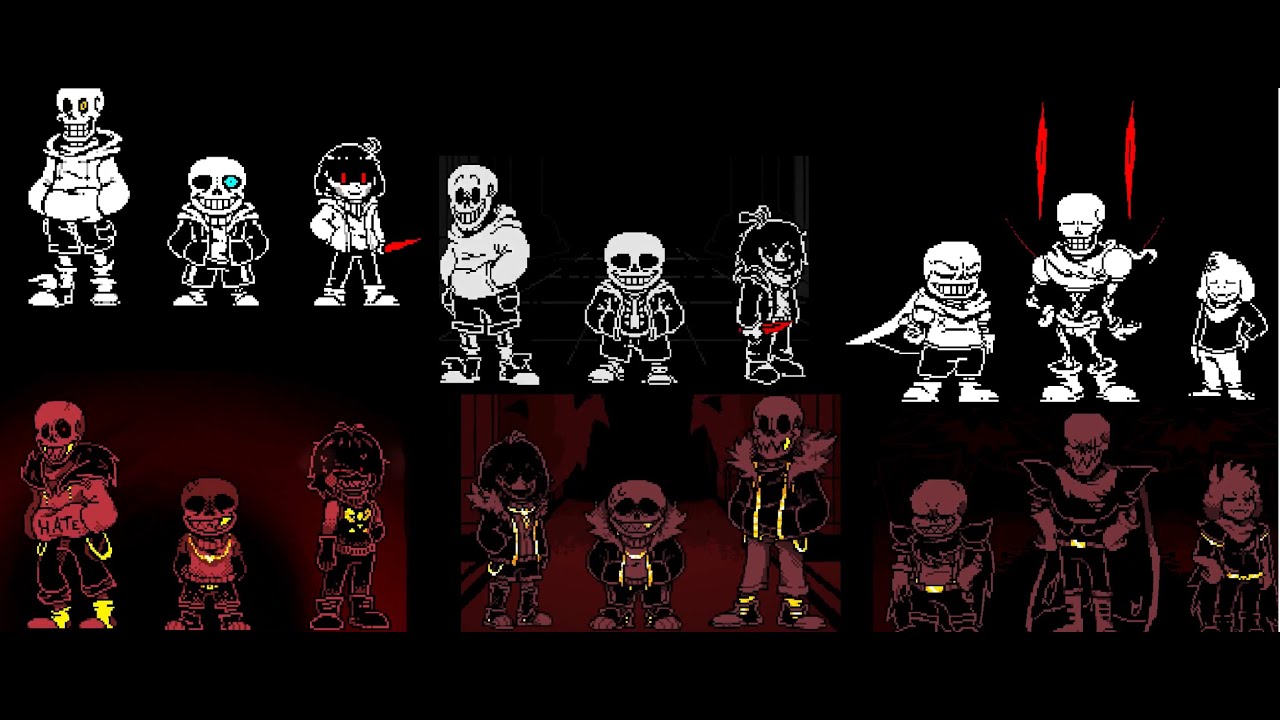 Underfell Great Time Trio Remake Full Game All Bosses (Boss Rush III)