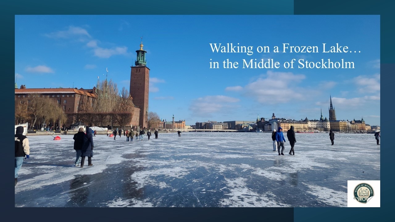 Mind-Blowing Walk on Frozen Lake Mälaren ❄️ | Stockholm City Hall View!