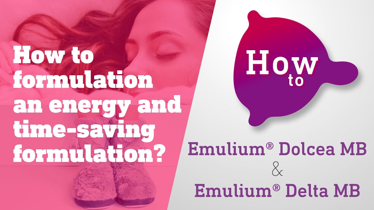 How to formulate an energy and time-saving formulation?