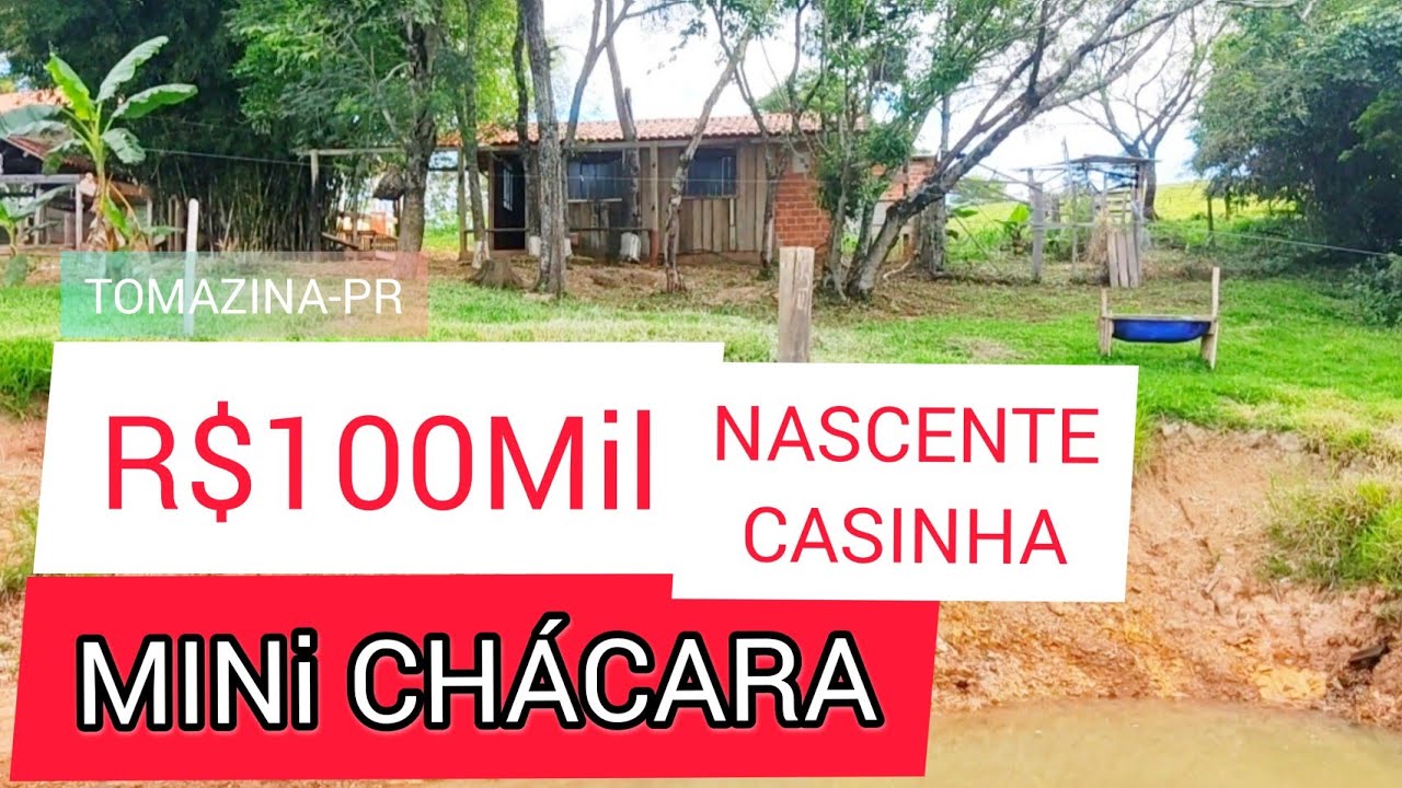 CHÁCARA NASCENTE CASINHA REPRESA R$100MIL