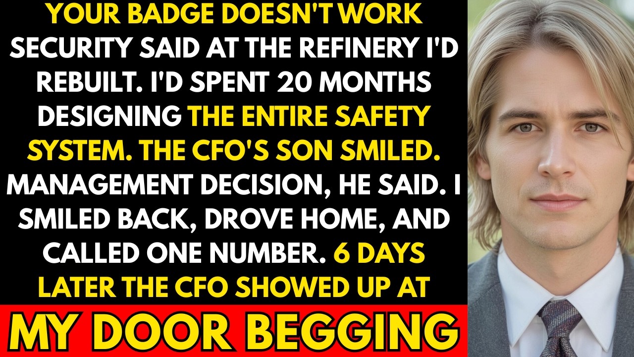 They Deactivated My Badge At The Refinery I Built — I Called OSHA. The CFO Came Begging