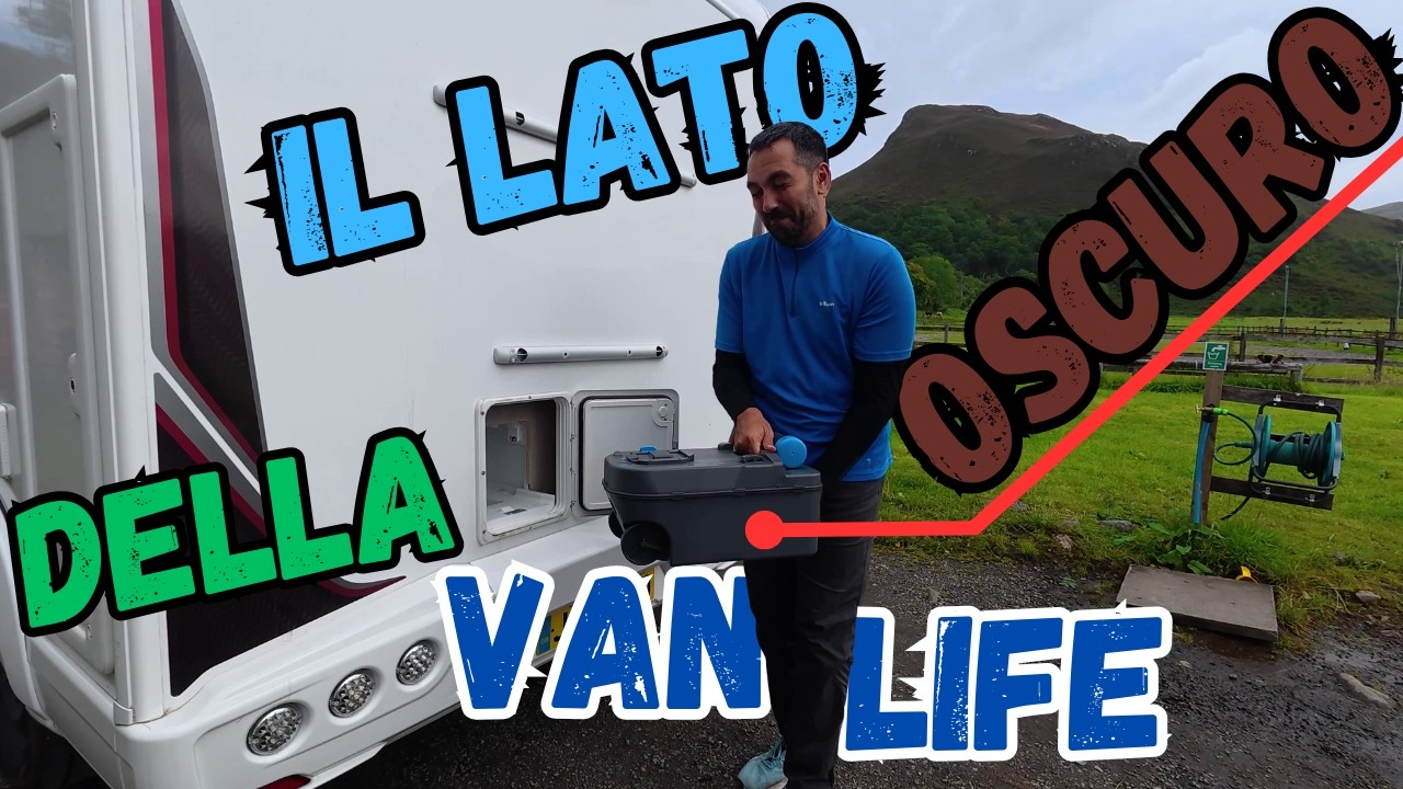 Scaricare il WC chimico del camper: la prima volta nella vita, niente panico | Scozia in 7 gg (ep.6)