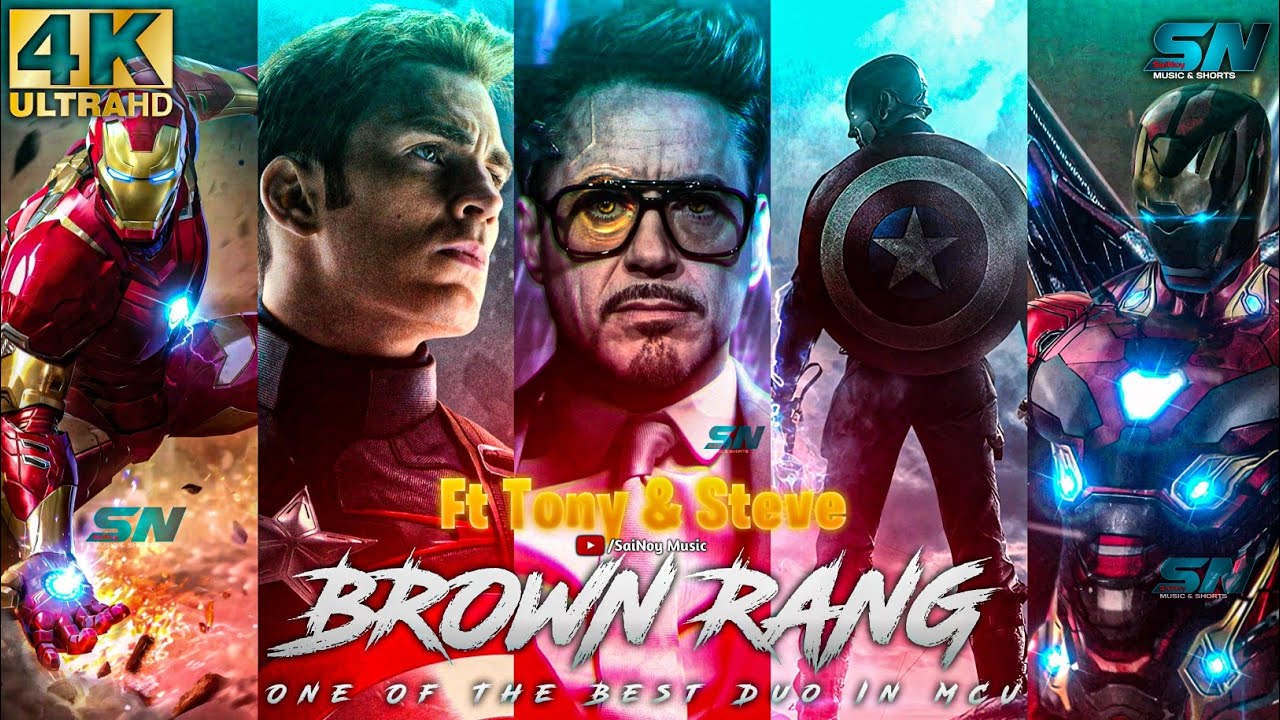 BROWN RANG X IRONMAN & CAPTAIN AMERICA 4K EDIT | IRON MAN EDIT BY @SaiNoyMusic16
