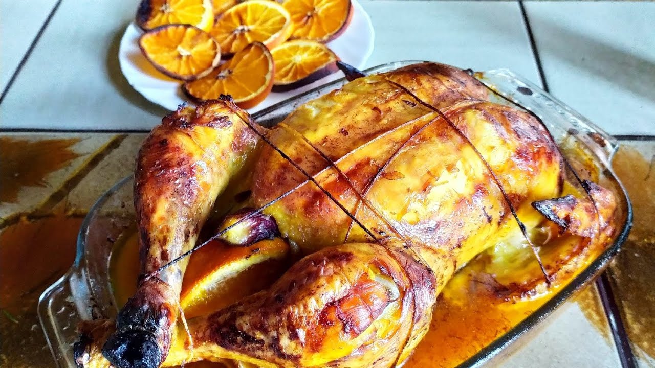 Pollo al forno all'arancia ricetta natalizia