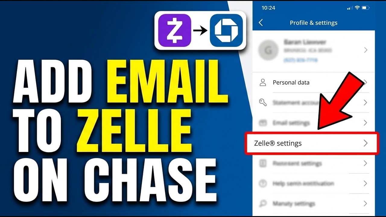 HOW TO ADD EMAIL TO ZELLE ON CHASE 2026 (QUICK & EASY)