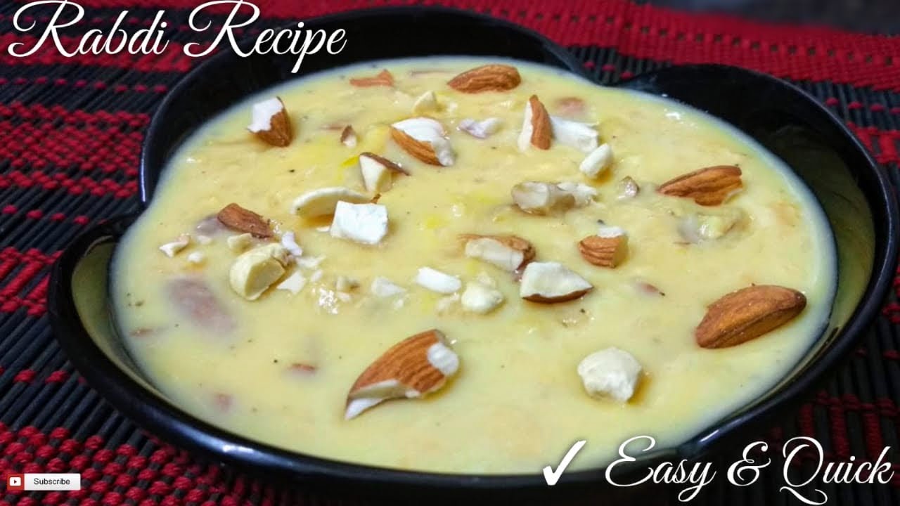 Rabdi Recipe | Easy and Quick Recipe | Rabdi Recipe With Milk Powder