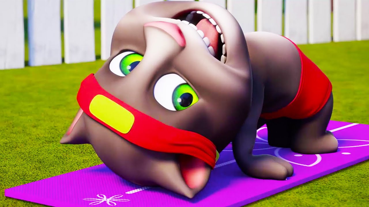 Talking Tom ⭐  Treino de Yoga ⭐  Desenhos Animados Engraçados Para Crianças