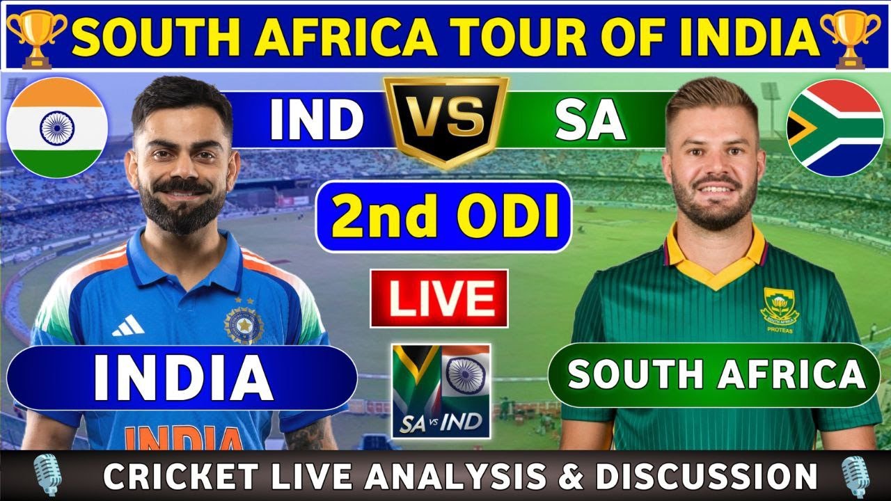 India vs South Africa, 2nd ODI Live Match Analysis & Discussion IND vs SA 2nd ODI SA tour of IND