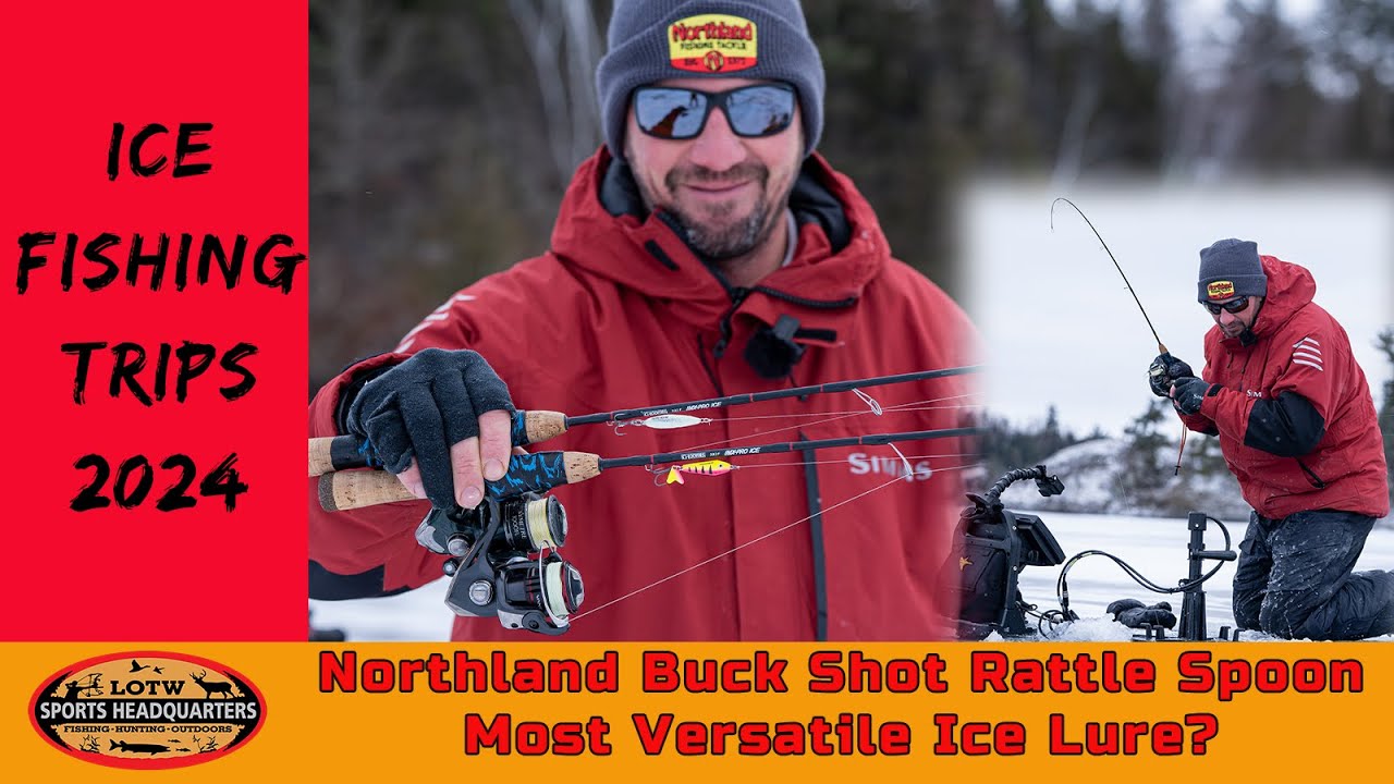 Ice Fishing Walleye W/ Jeff Gustafson & Northland Buck Shot Rattle Spoon