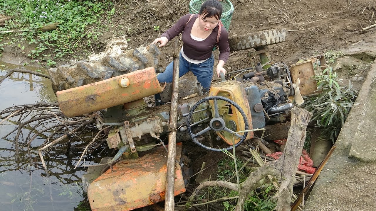 FULLY Restoration KUBOTA Agricultural Tractor Farm Throw Away Under Water | Restoring And Repair