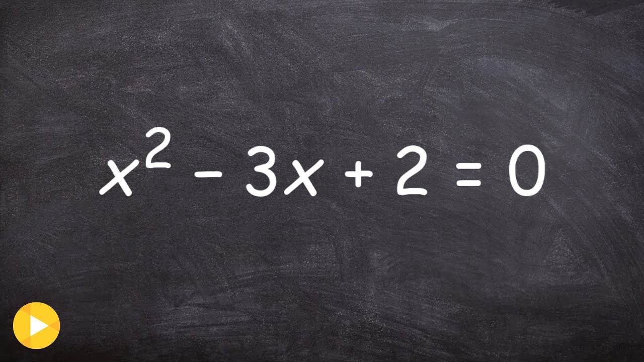 Solving a quadratic equation by factoring