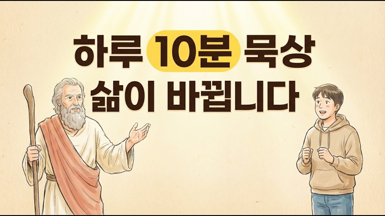 하루 십 분 말씀 묵상으로 삶이 바뀌는 방법