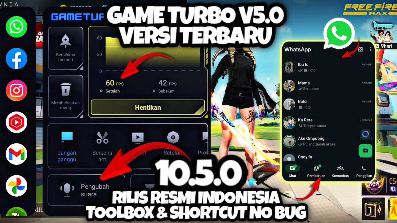 GAME TURBO V5.0 POP UP WA TERBARU RESMI INDONESIA‼️UPDATE SECURITY V10.5.0 STABIL UNTUK GAMING