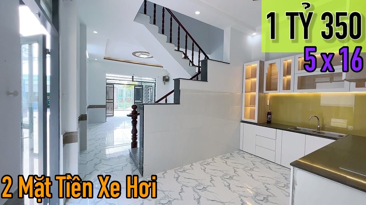 Thành Vũ Bán Căn Nhà Bình Chánh 2 Mặt Tiền || 5x16 Đúng 1 Tỷ 350 , Kế Bên Chợ Bình Chánh, Hưng Long