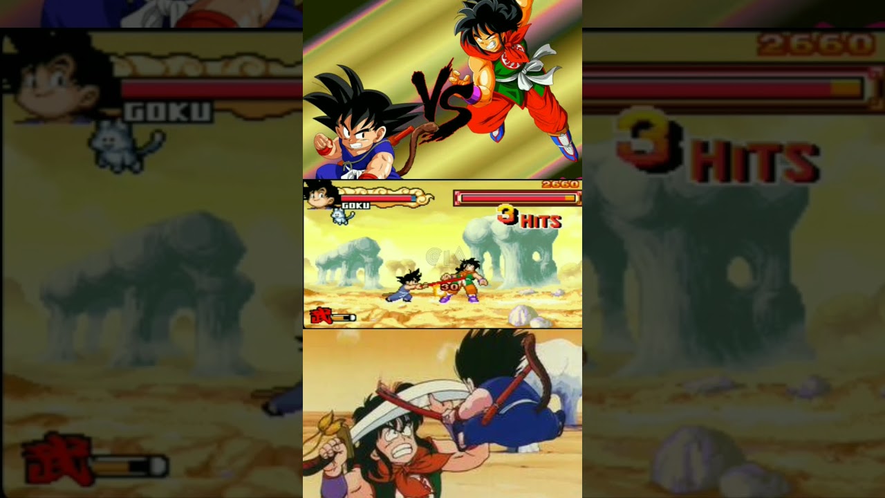 Goku Vs Yamucha - Dragon Ball Advance Adventure (GBA)