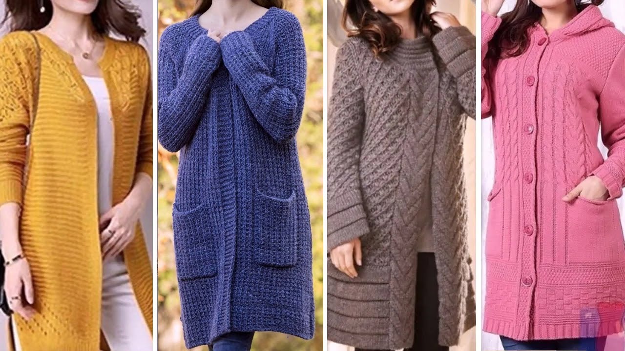 Gorgeous and Amazing Stylish Crochet Knitting and Cardigan Long Jackets