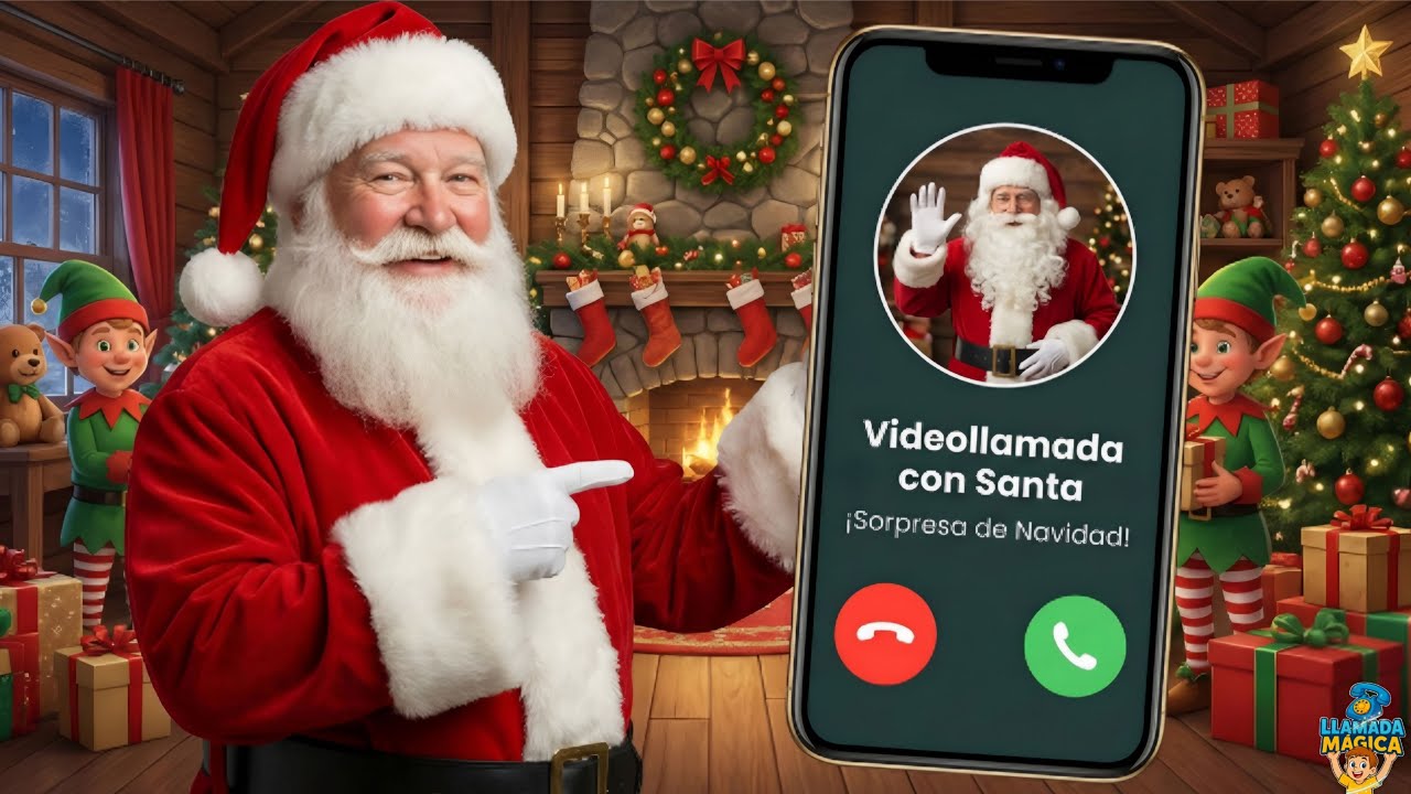Llamada de Santa Claus 2025 📞🎅🏼 Pide tu Regalo y Habla con Papá Noel 🎁@LLAMADAMAGICA