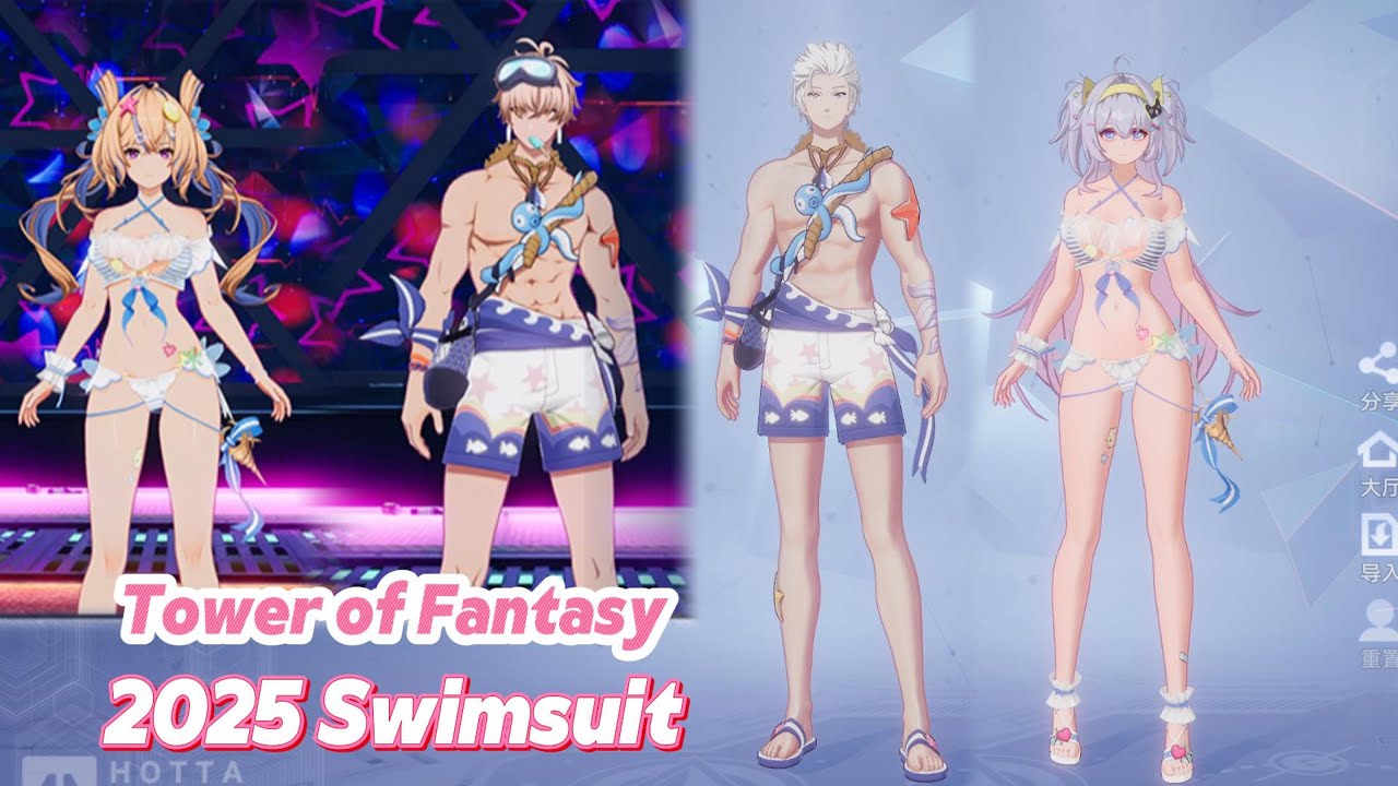 Tower of Fantasy 2025 Swimsuit Color Dye Preview & New Accessories