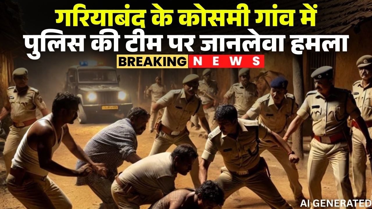 Gariaband Police Team Attack: पुलिस टीम पर जानलेवा हमला। कोसमी गांव में कार्रवाई के लिए गई थी पुलिस