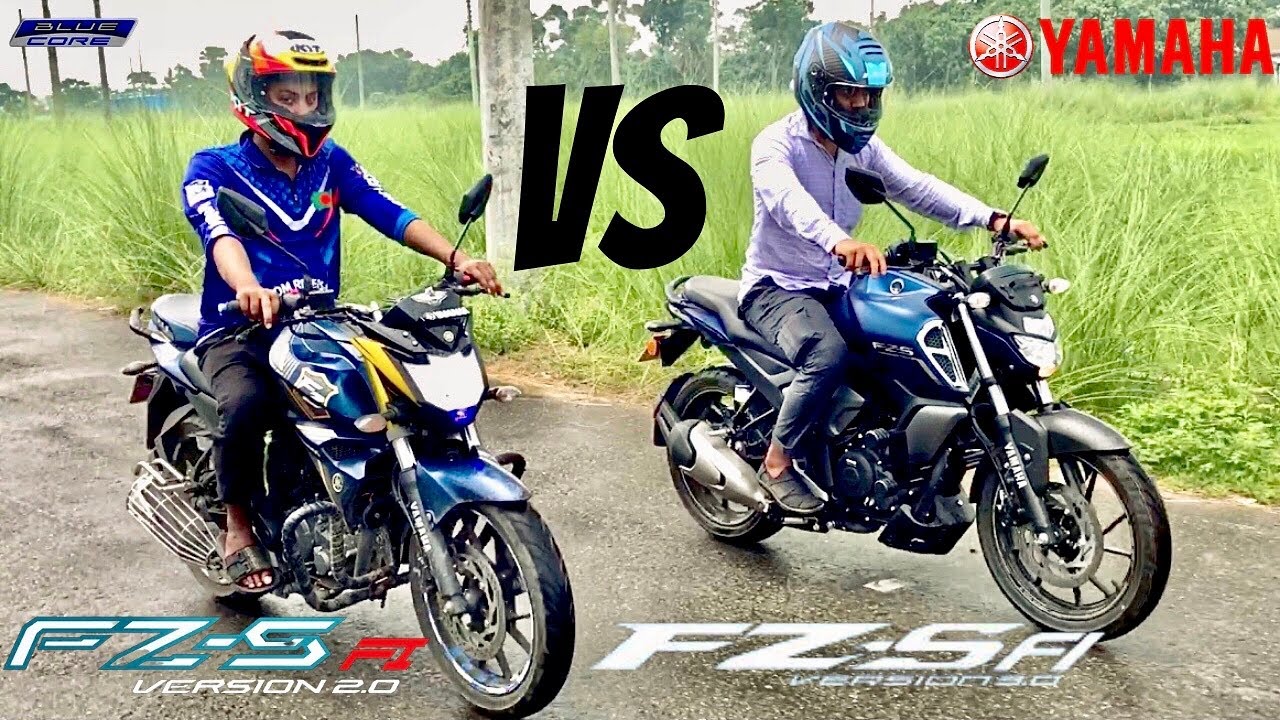 Yamaha FZS V3 vs V2 Comparison! Brake Test! Maffick