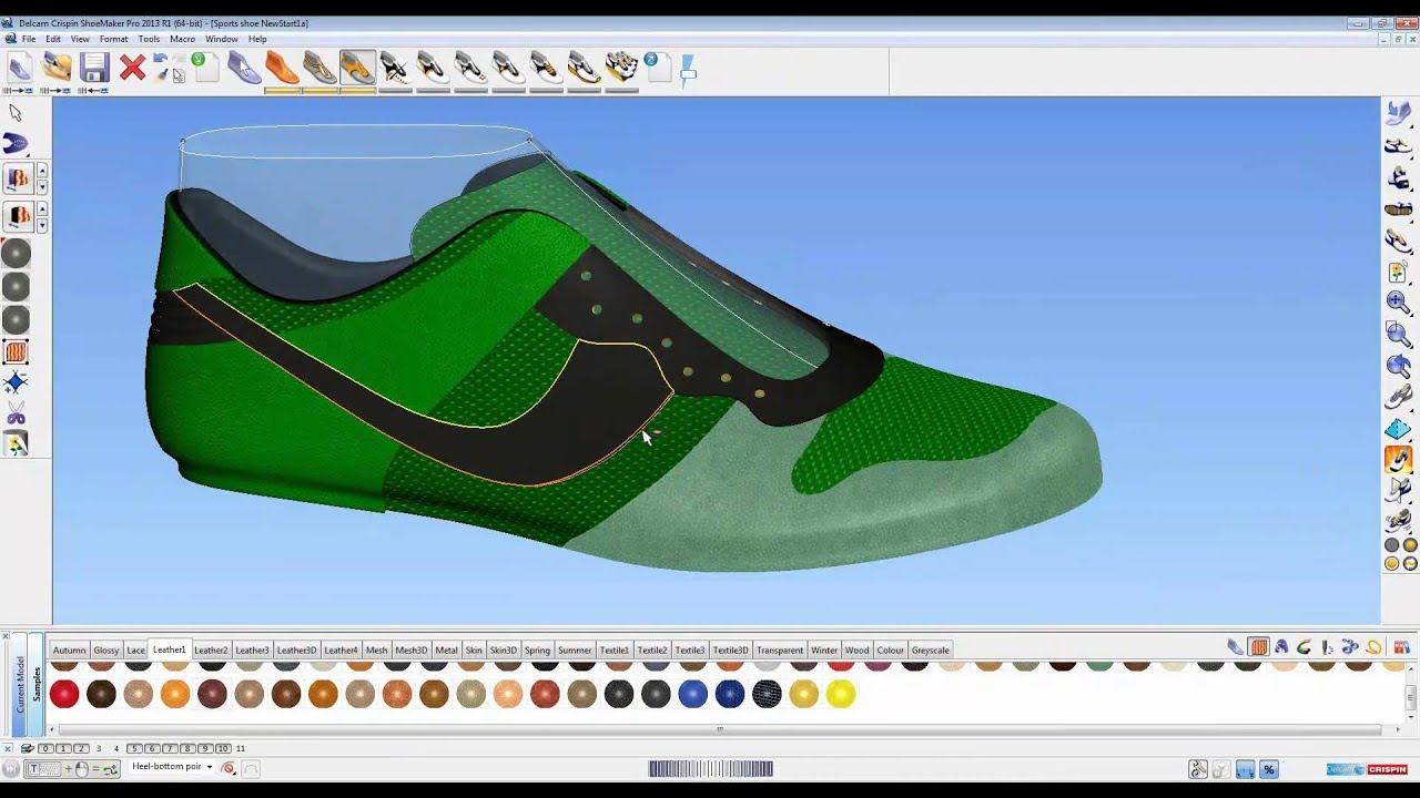 How to Use 3D Shoe Design Software - ShoeMaker 2013