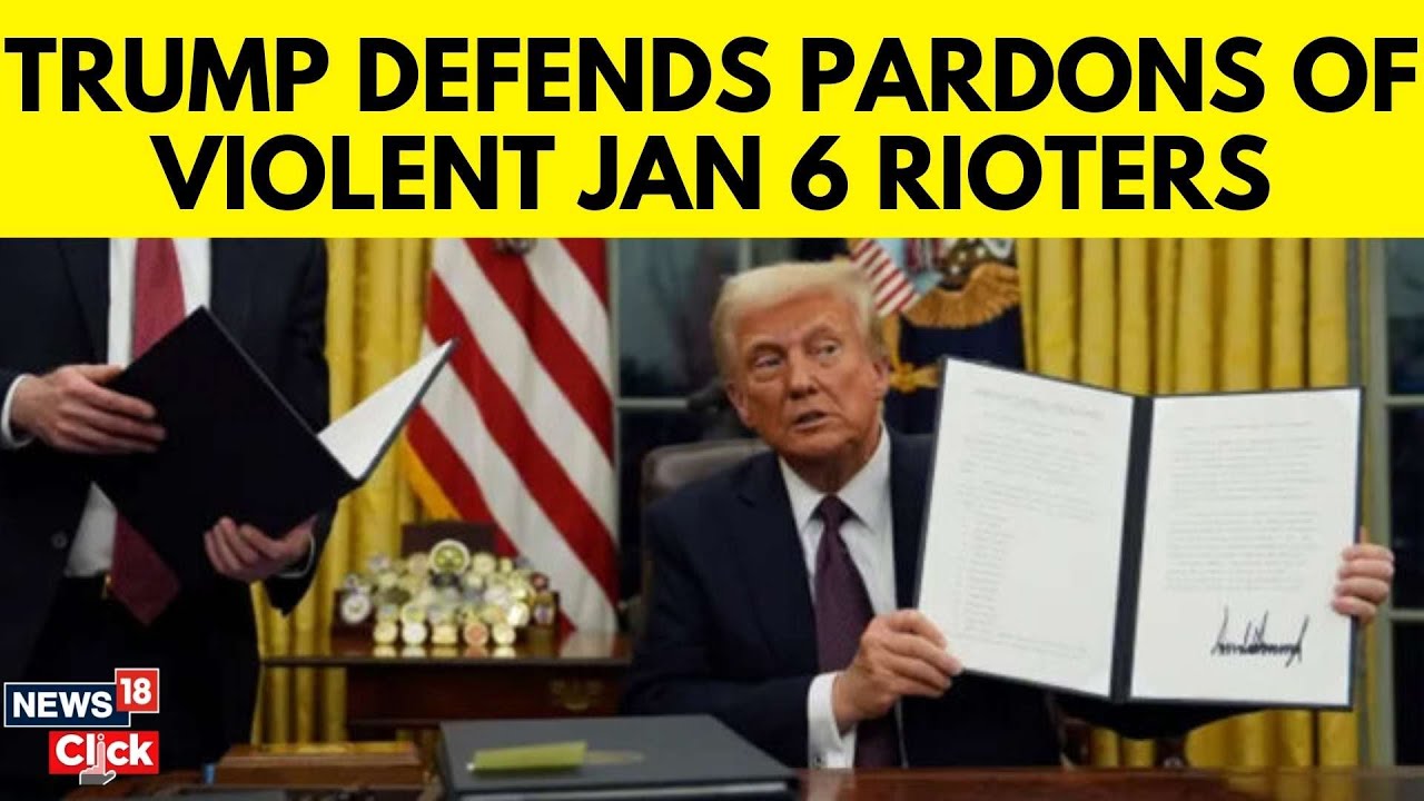 Trump Oath Ceremony 2025 | Trump Defends Decision To Pardon J6 Rioters | Us News Today | N18G