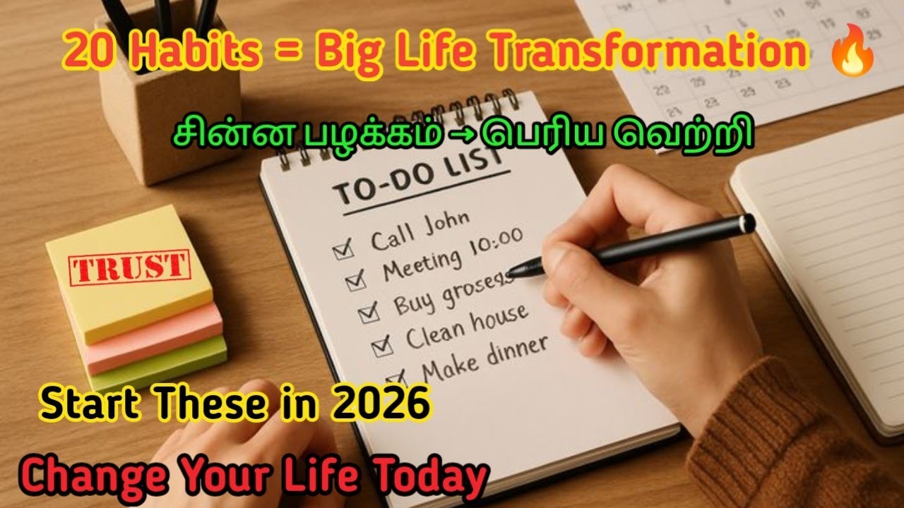 20 Life-Changing Habits for 2026 | Transform Your Life – Part 1 | Power Of Positivity Tamil