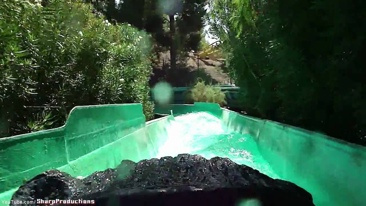 Log Jammer (HD POV) Six Flags Magic Mountain California