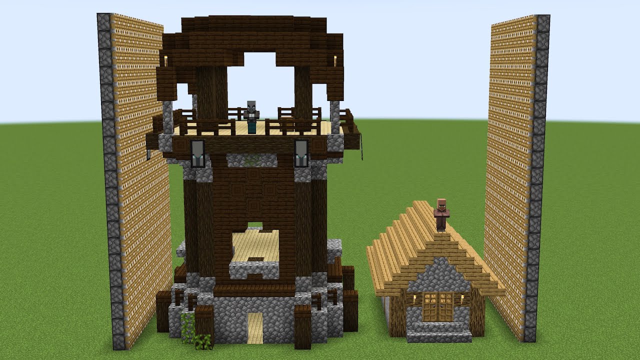 pillager's outpost + villager's house = ???