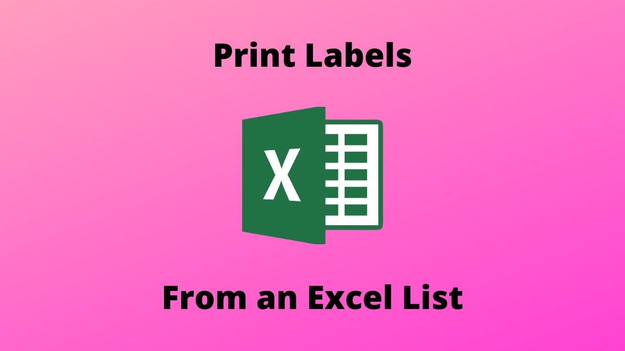 Как распечатать этикетки из списка Excel с помощью слияния почты