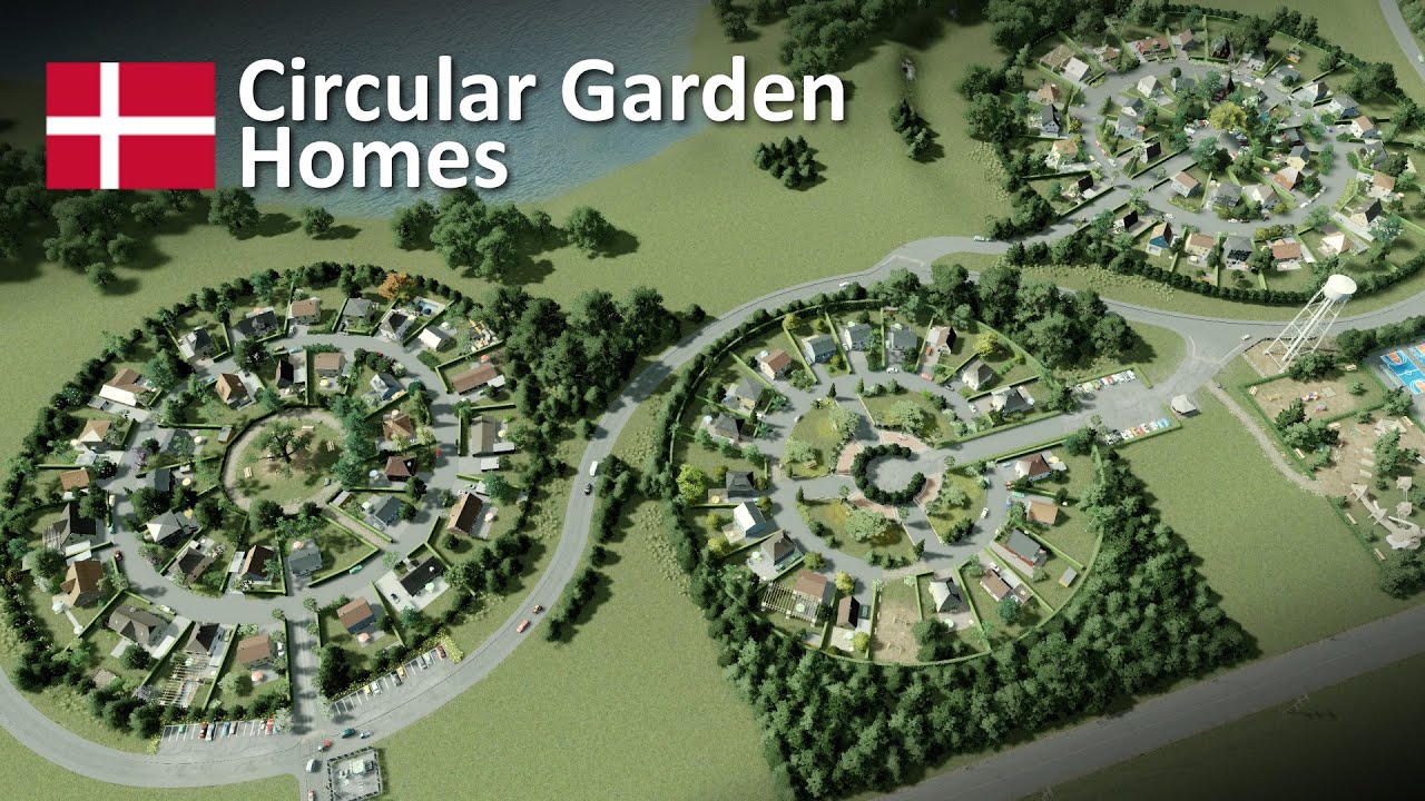 Circular garden homes | COPENHAGEN inspired: Cities Skylines - Nomasburg [22]
