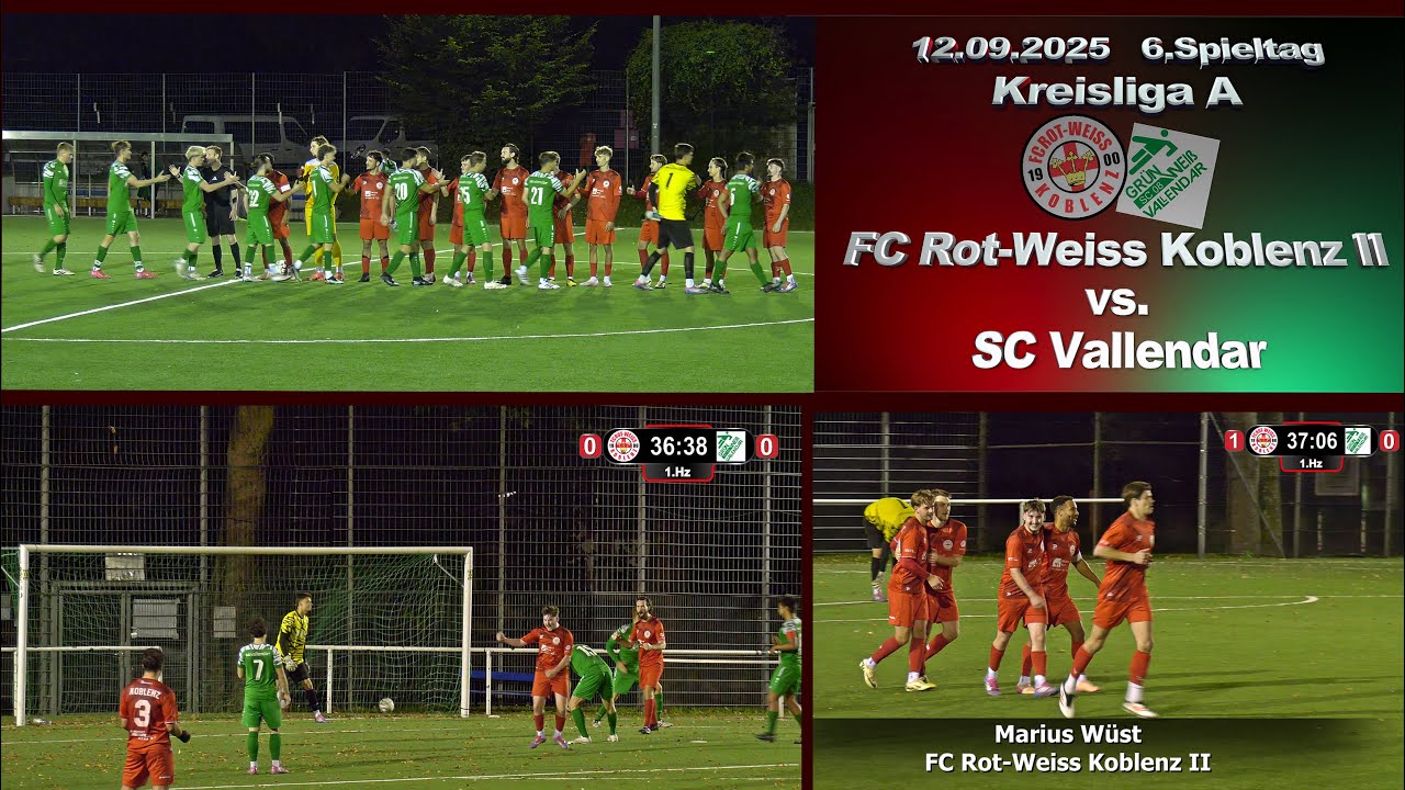 Kreisliga A: FC Rot-Weiss Koblenz II vs. SC Vallendar
