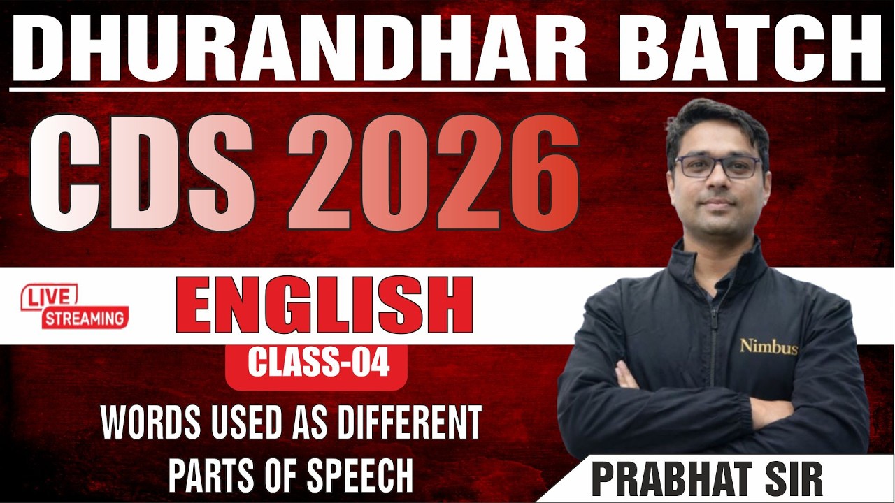 CDS 2026 ENGLISH || WORD CLASS-04 || WITH PRABHAT SIR #afcat #english #cds2026 #cdsenglish