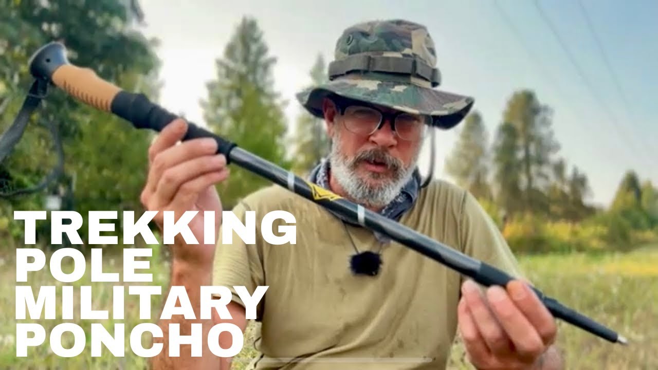 Trekking Pole Military Poncho Shelter