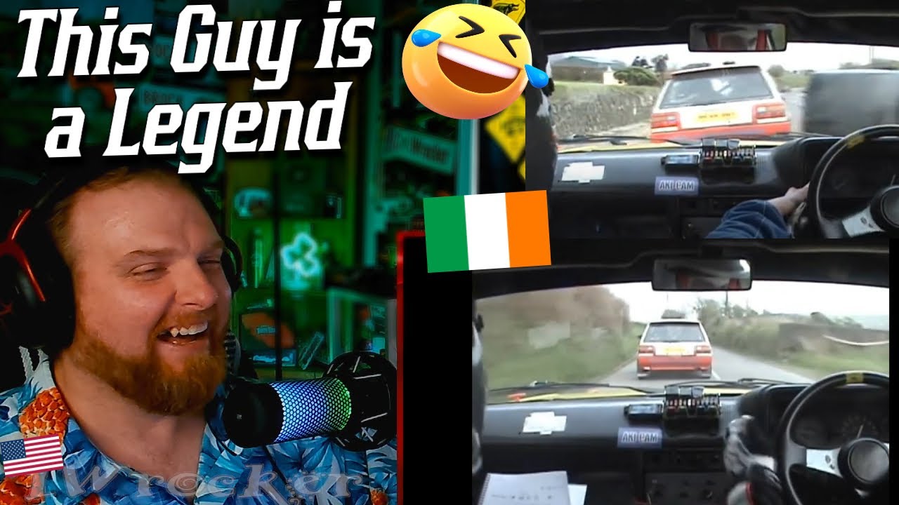 NASCAR Fan Reacts to HILARIOUS Irish Co-Driver Moments in Rally Car