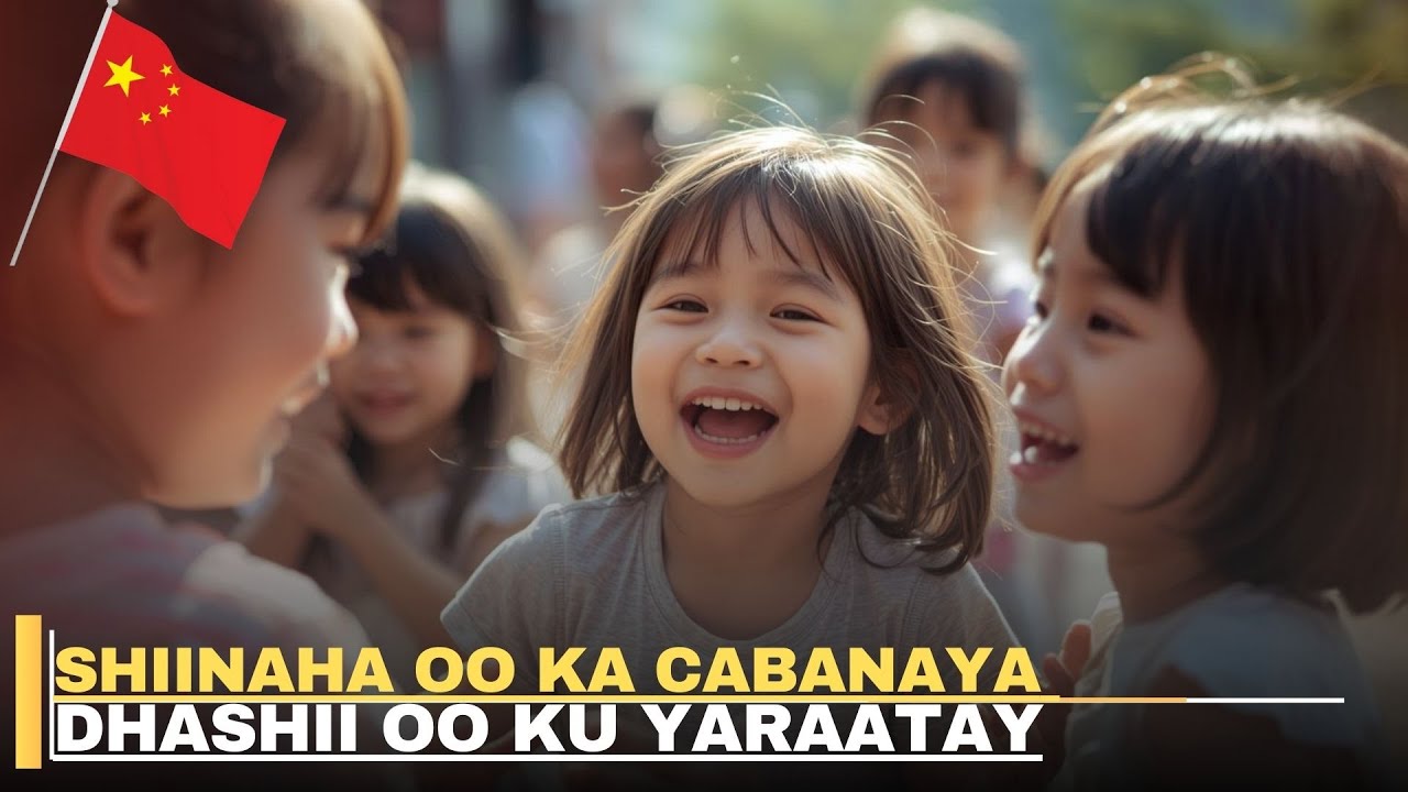 Shiinaha oo ka cabanaya dhashii oo ku yaraatay