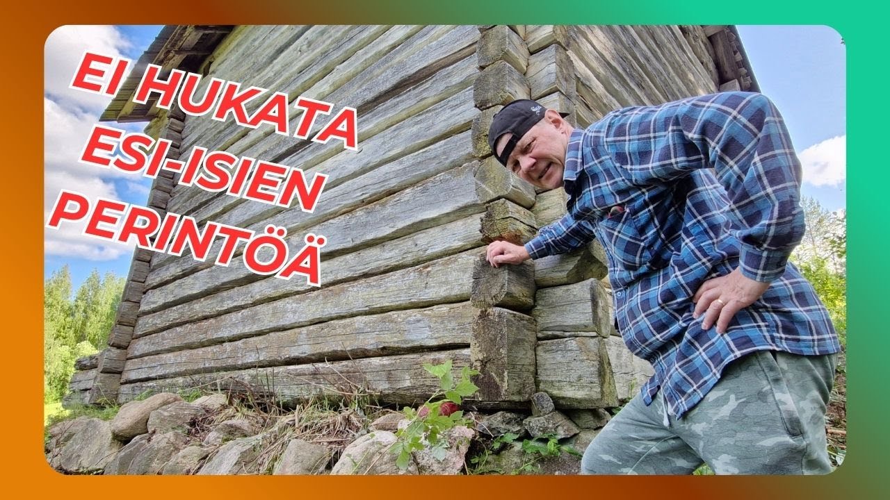 Aloitetaan vanhan hirsi rakennuksen pelastaminen hitaalta mutta varmalta tuhoutumiselta