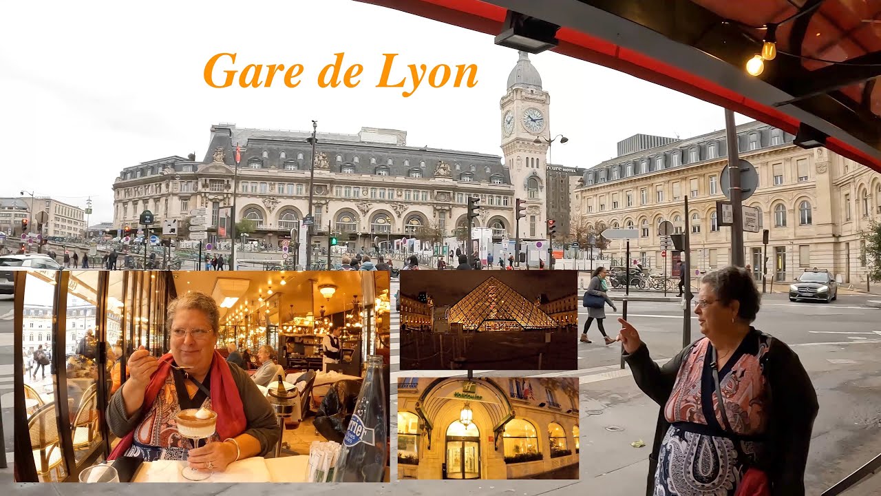 Paris, France Holiday Inn Hotel near Gare de Lyon. The Louvre at night. L'europeen Restaurant.