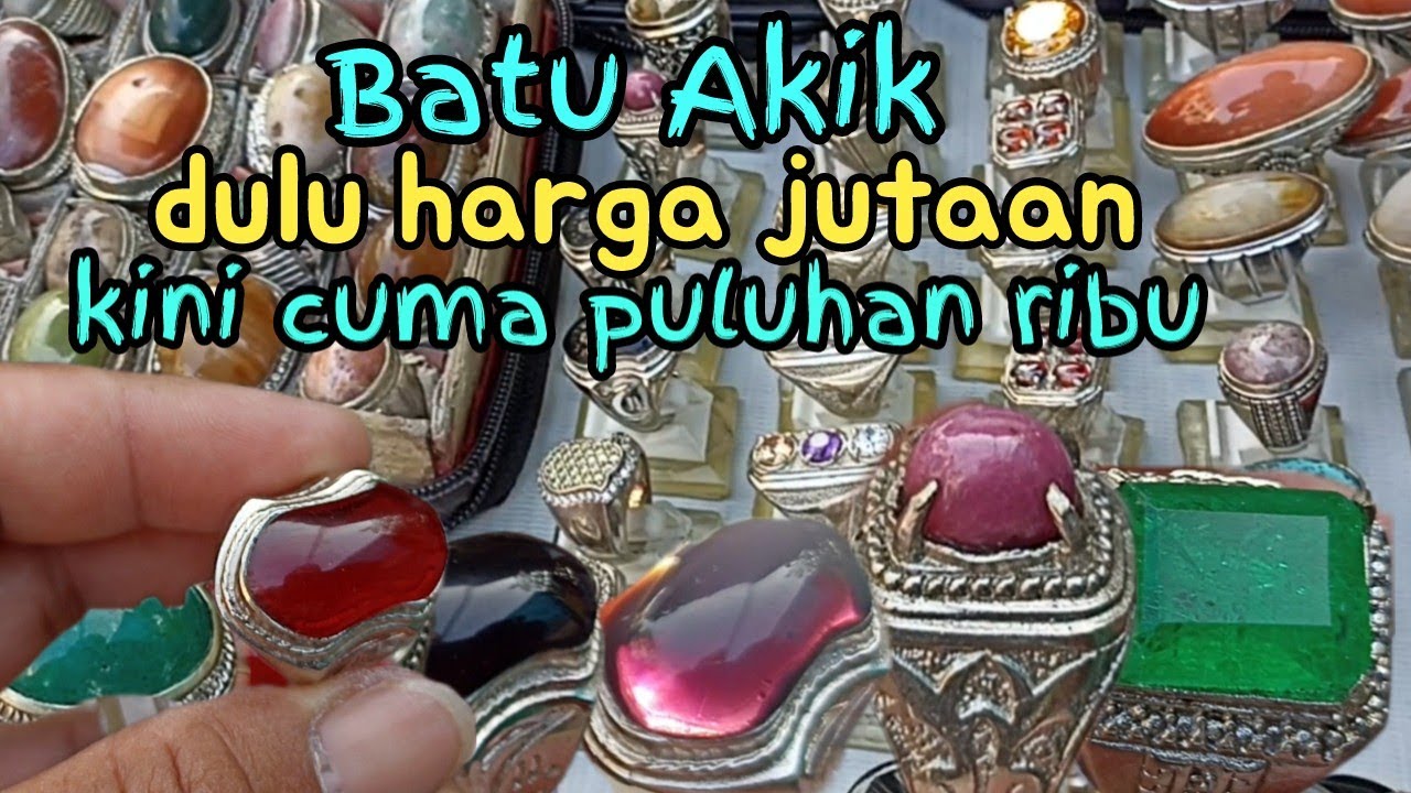Review harga batu akik di pasar loak jatinegara