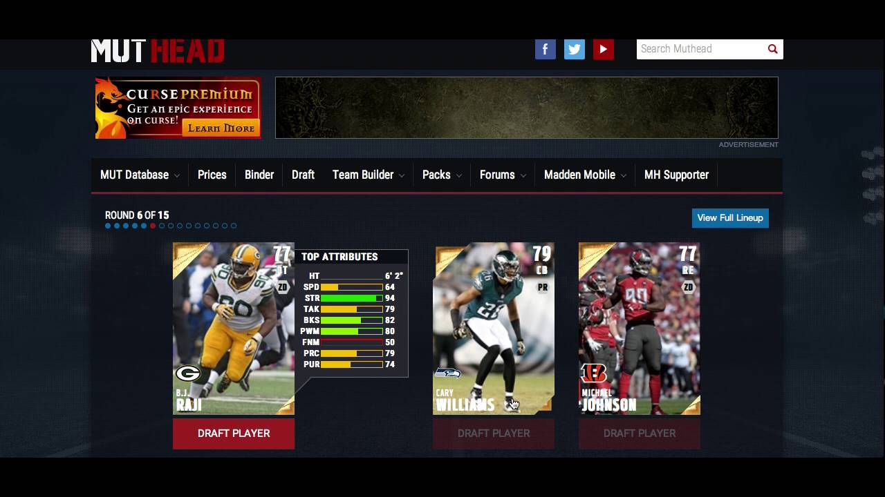 MutHead Draft Simulator #2