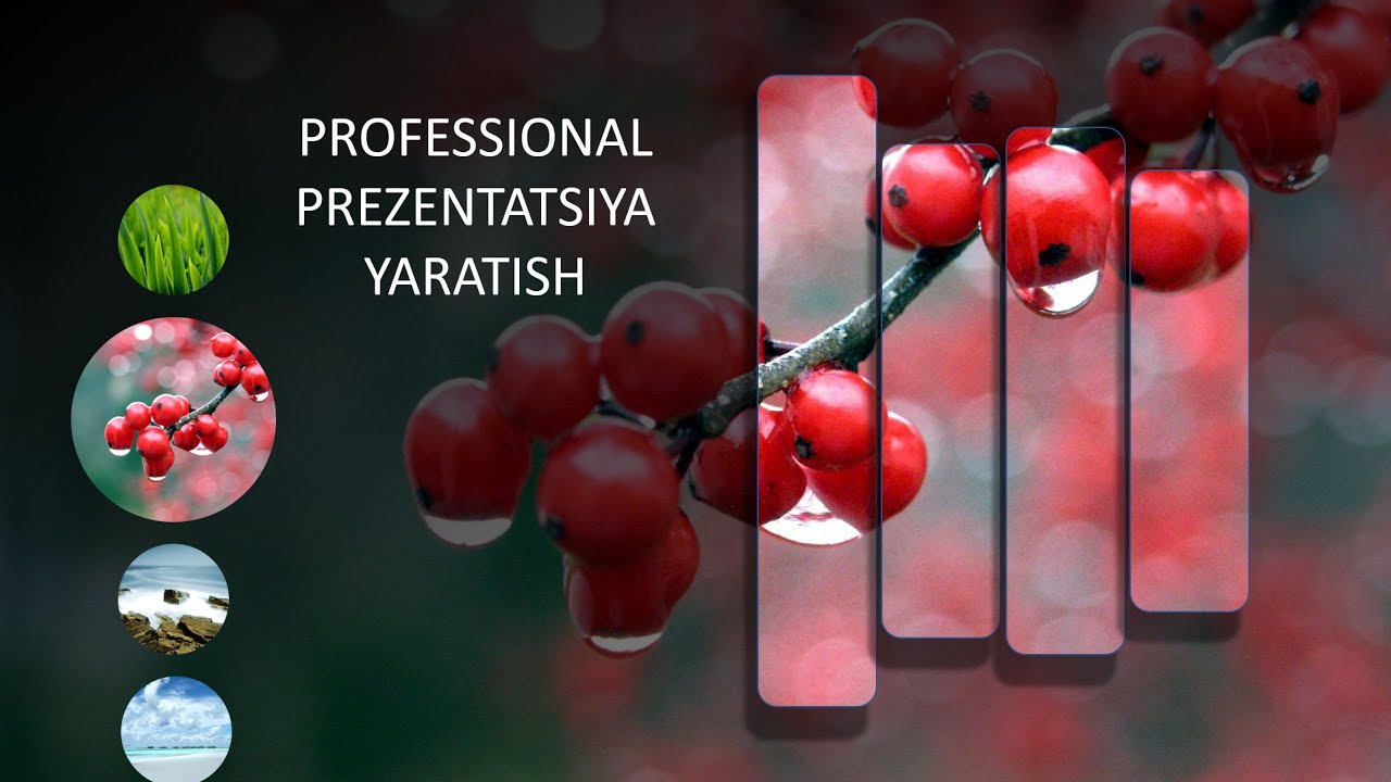 POWER POINT DASTURI YORDAMIDA PROFESSIONAL TAQDIMOT TAYYORLASH