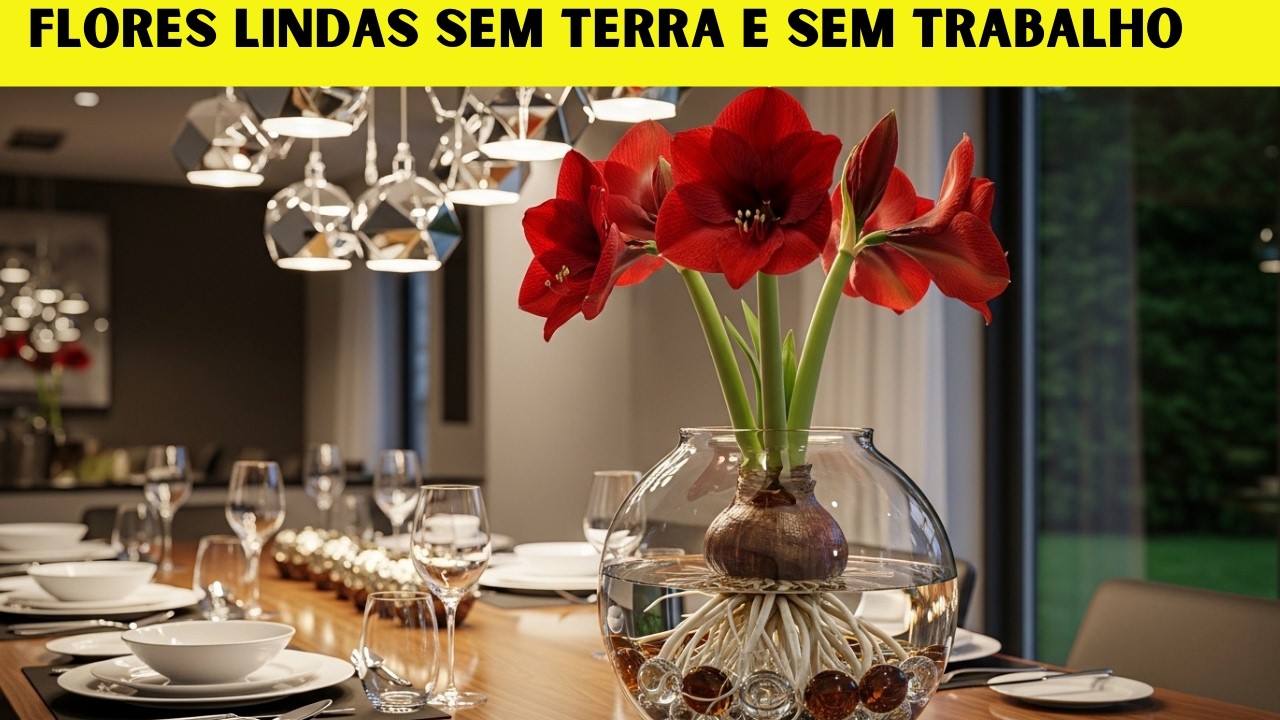7 FLORES LINDAS QUE CRESCEM SÓ NA ÁGUA — SEM TERRA E SEM TRABALHO