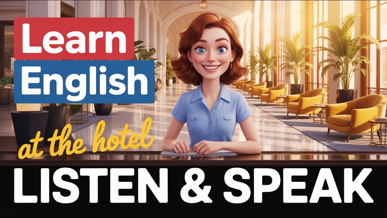At the hotel  | Learn English Through Story | Listening & Speaking Practice for Beginners