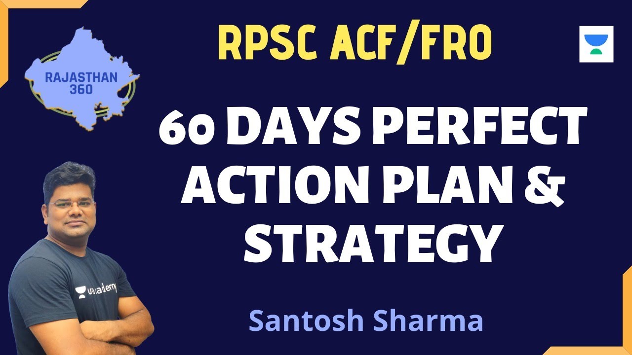 60 Days Perfect Action Plan & Strategy | RPSC ACF/FRO 2020/2021 | Santosh Sharma