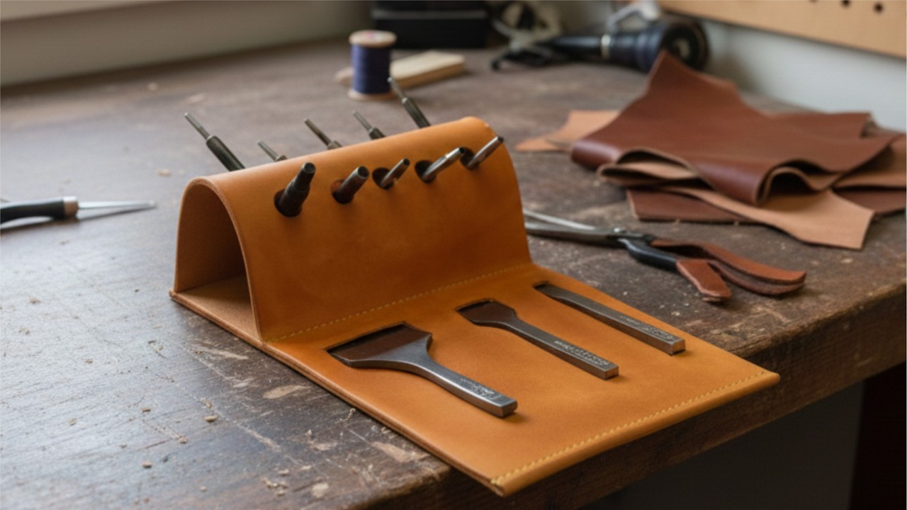 Handmade Leather Punch Stand – Built by a Leatherworker | DIY Leathercraft