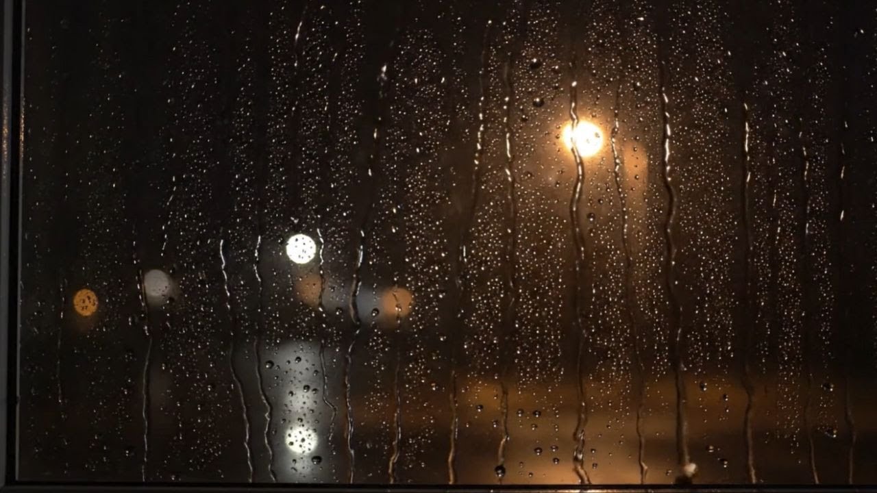 Rain Window ASMR | Gentle Rain | Streetlight | Deep Sleep | 3 Hours #38