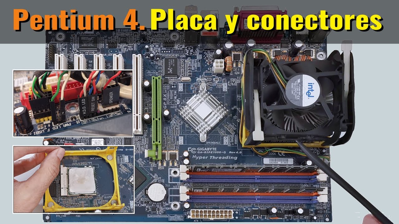 Proyecto Pentium 4 (I). Placa | Limpieza de disipador y pasta térmica. Conectar cables panel frontal