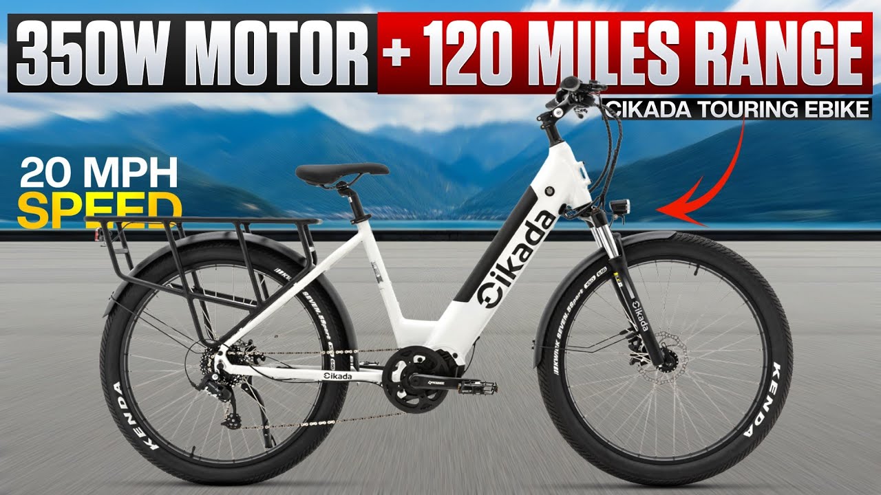 Cikada Touring Ebike Review | 350w Bafang M410 Mid Drive + 120 Mile Range?! Ultimate City Commuter