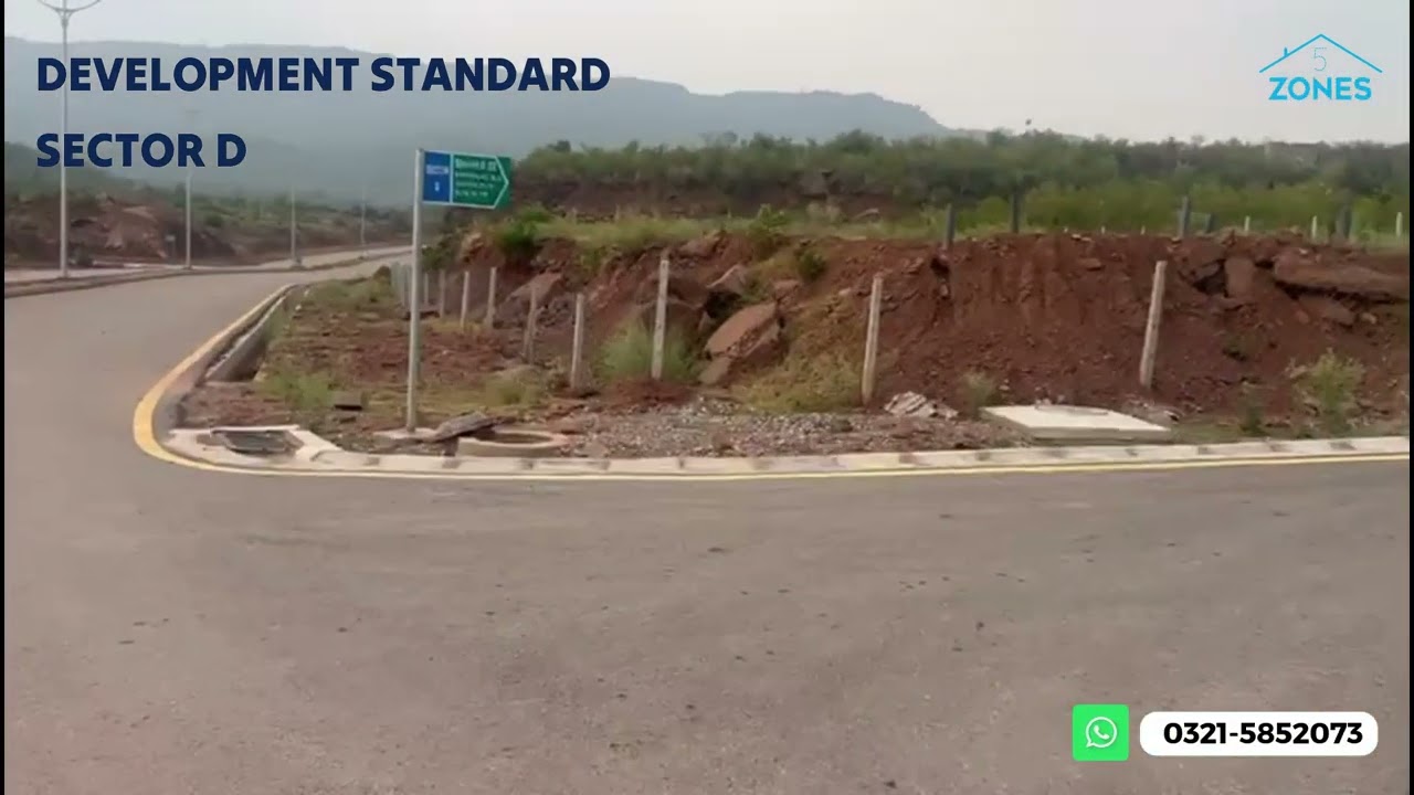 Naval Farms Islamabad Development Standards sector D, 5 Kanal Famhouse Plots for sale. Site View